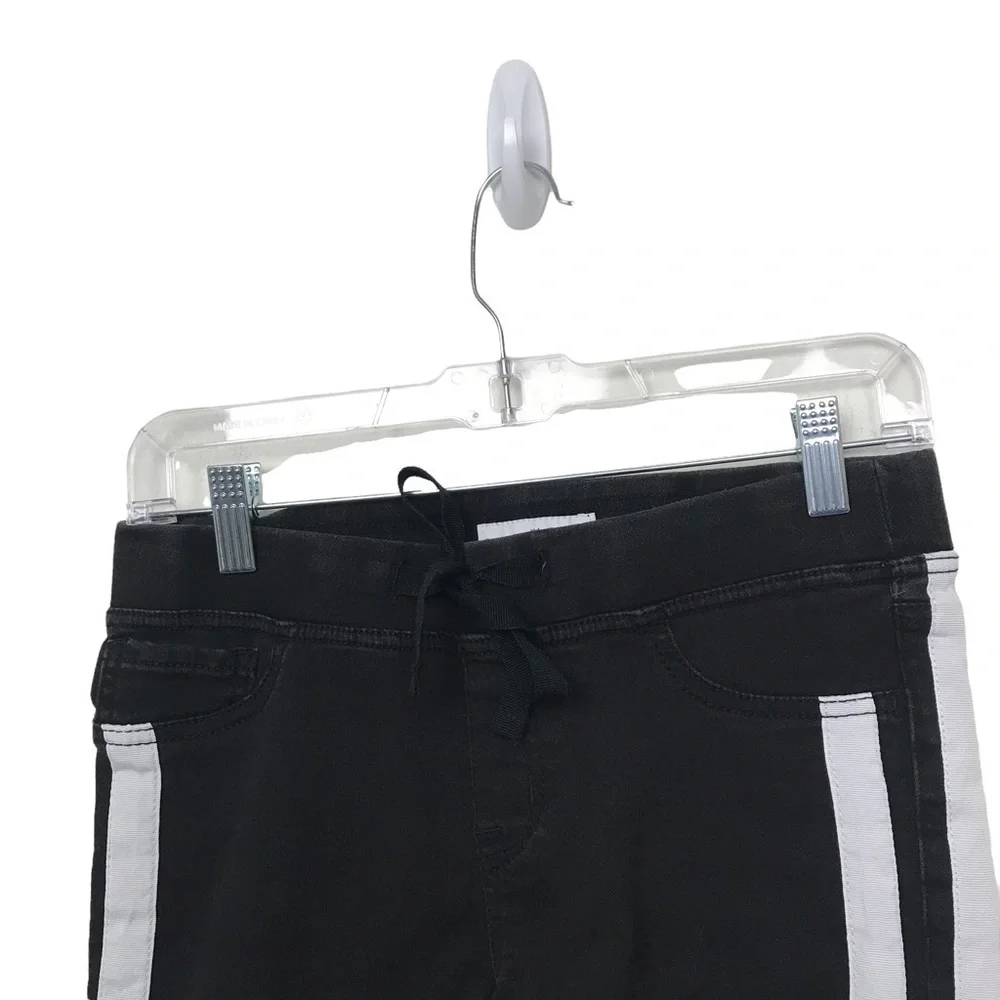 Black Daisy Side Stripe Stretch Shorts Juniors Small - Picture 4 of 10